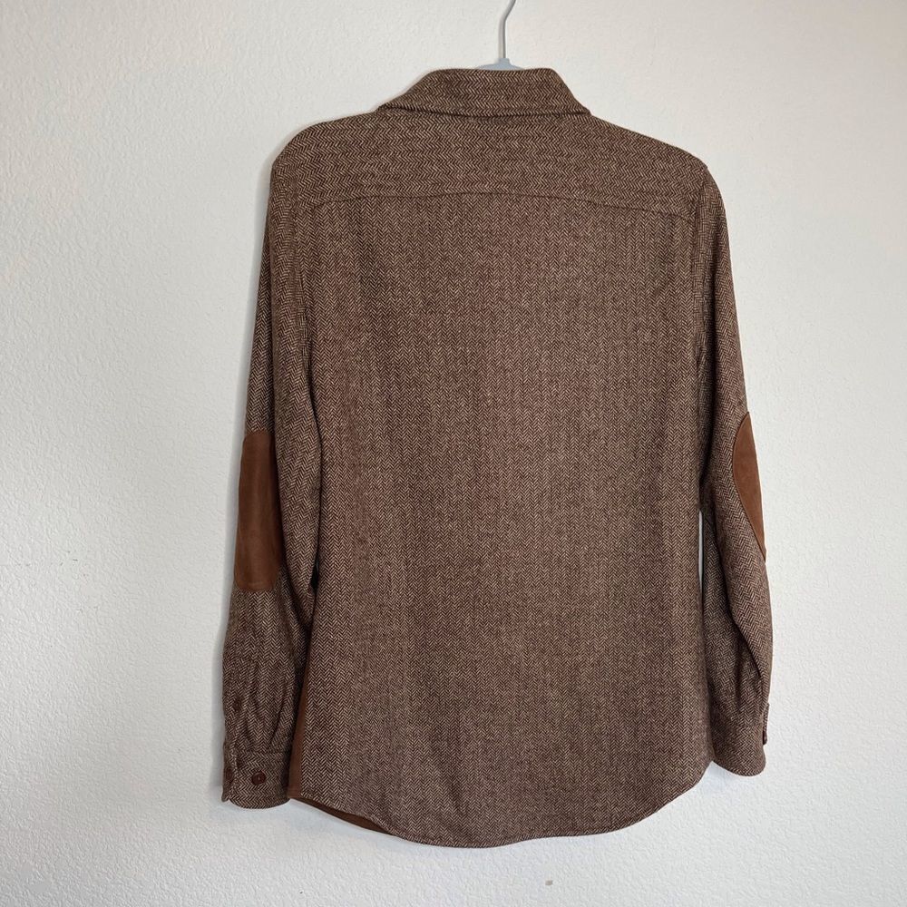 Faconnable lambs suede and wool fall Shacket - Picture 4 of 5